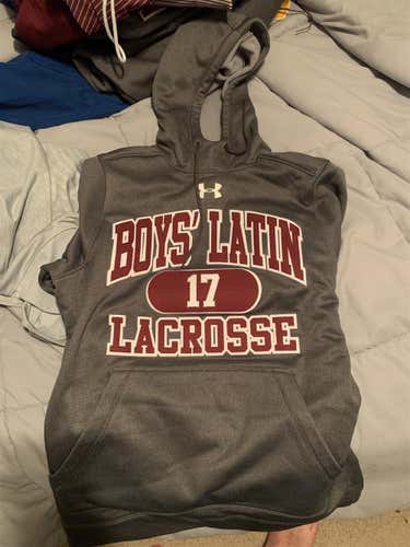 New Boys Latin Lacrosse Gray Men's Large Under Armour Sweatshirt