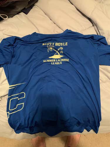 Scott Bottle Lacrosse Blue Men's XL  Shirt