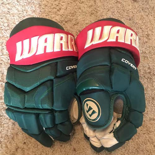 Green Used Warrior Covert QRE 13" Pro Stock Gloves