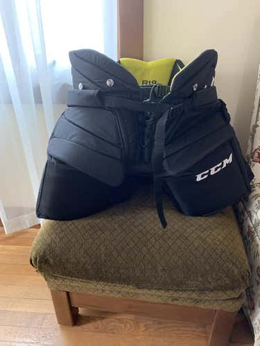 Black Used Senior XL CCM Premier R1.9 Hockey Goalie Pants