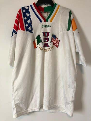 O'Neills UNITED STATES USA vs IRELAND Irish Football SOCCER JERSEY Shirt Sz XL