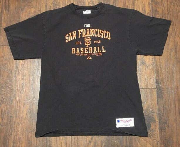San Francisco Giants MLB Majestic Authentic Collection Tee Shirt Sz Large
