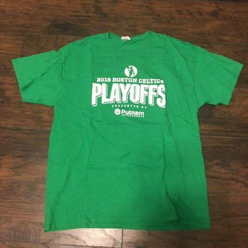 Boston Celtics 2016 Playoffs Basketball Green shirt size XL