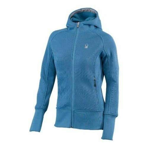 Spyder Women's Full Zip Sweater Niagara Blue XS - New with Tags!