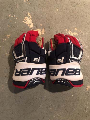 Used Bauer Supreme 1S 14" Pro Stock Gloves