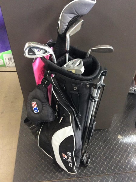 Used Us Kids Wt-20 7 Piece Graphite Regular Golf Club Sets Junior