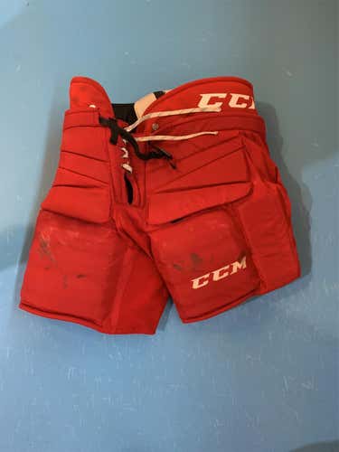 Red Senior XL CCM HPG 12A Pro Stock Hockey Goalie Pants