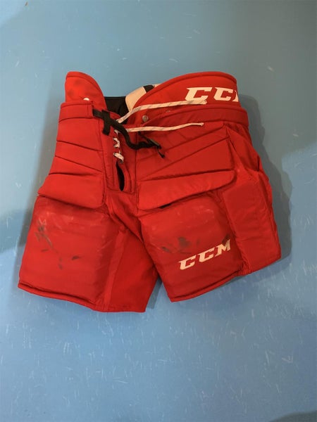 Red Senior XL CCM HPG 12A Pro Stock Hockey Goalie Pants