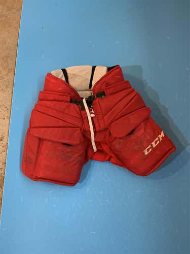Red Senior Large CCM custom Pro Stock Hockey Goalie Pants
