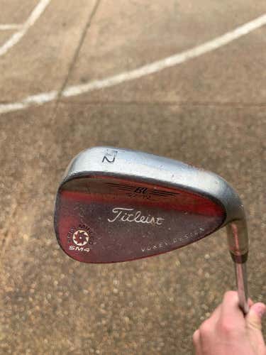 Used Men's Titleist Right Handed Vokey SM4 Wedge Wedge Flex 52 Steel Shaft