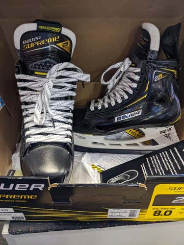 New Senior Bauer Supreme 2S Pro Hockey Skates D&R (Regular) Size 8