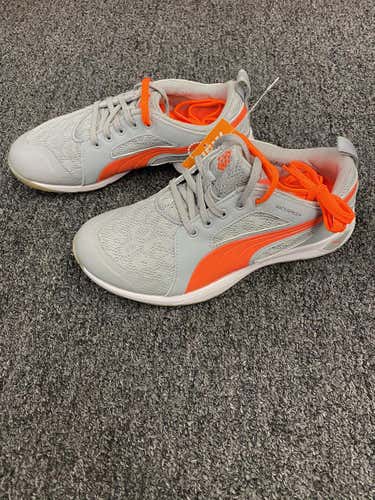 White New Women's size 6.0 Puma Fluro Peach (waterproof) Golf Shoes