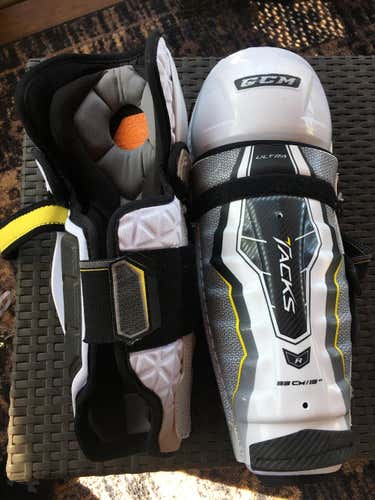 Used CCM Ultra Tacks Shin Pads