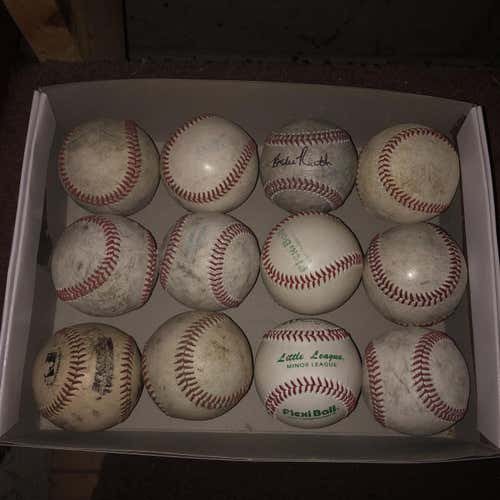 Used 12 Baseballs