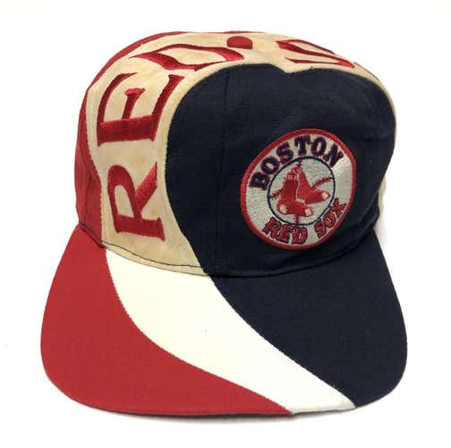 Vintage Boston Red Sox Snapback Hat Tri Color