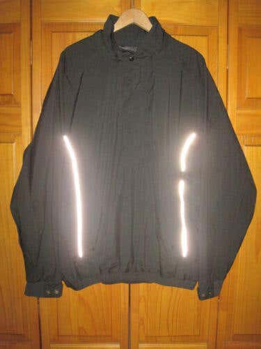 FootJoy DryJoys Waterproof Golf Rain Jacket Men's L Black Pullover Long Sleeve