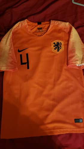 2019 #4 Virgil Van Dijk Netherlands jersey