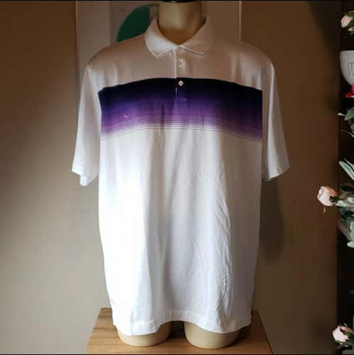 White Used Adult Men's XXL Nike Tiger Woods Shirt