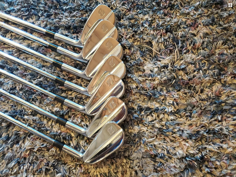 Used Men's Bridgestone Right Handed J15 mb forged irons 4-pw Iron Set Stiff Flex Steel Shaft