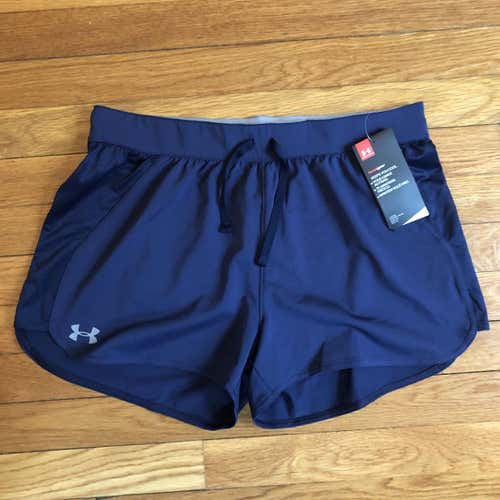 Women's Under Armour Training Shorts Adult Medium Navy Blue