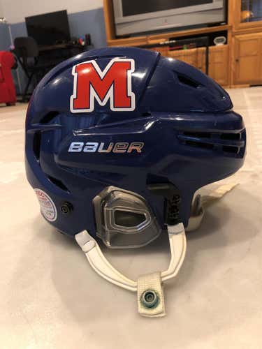Blue Used Small Bauer Re-Akt  Helmet