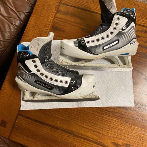 Used Bauer Reactor 6000 D&R (Regular) Pro Stock Size 8 Hockey Goalie Skates