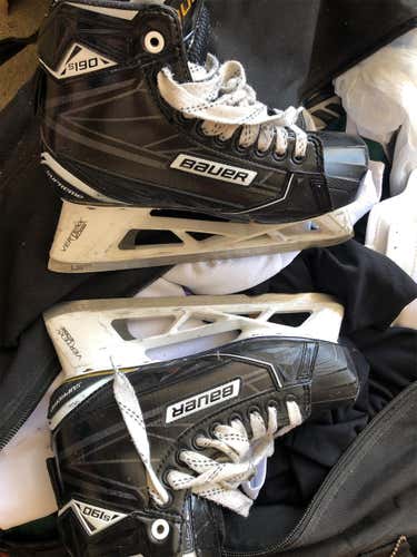 Used Bauer Supreme S190 D&R (Regular)  Size 7 Hockey Goalie Skates