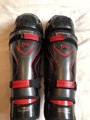 Used Bauer Vapor 1X Lite  Shin Pads - Senior/16” (SHN006B)