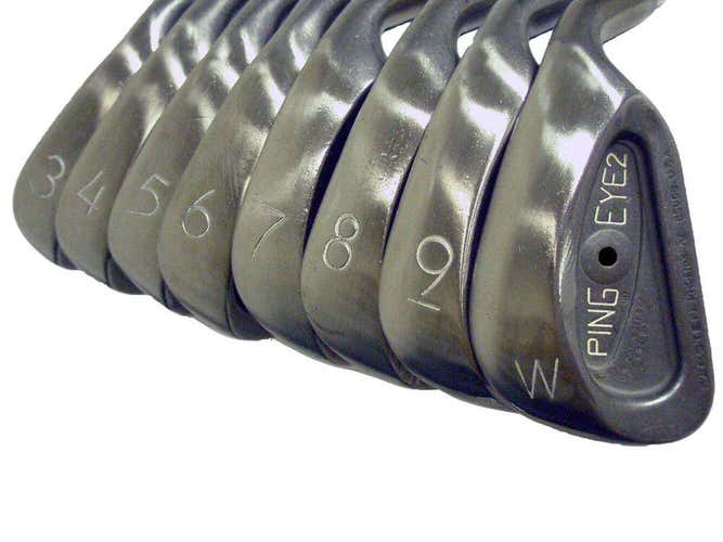 Ping Eye 2 Plus-No-Plus Iron Set 3-PW Black (Steel ZZ-Lite Stiff, +1/2") RARE