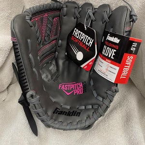 GrayPink New Franklin Right Handed Fastpitch Pro Softball Glove 11"