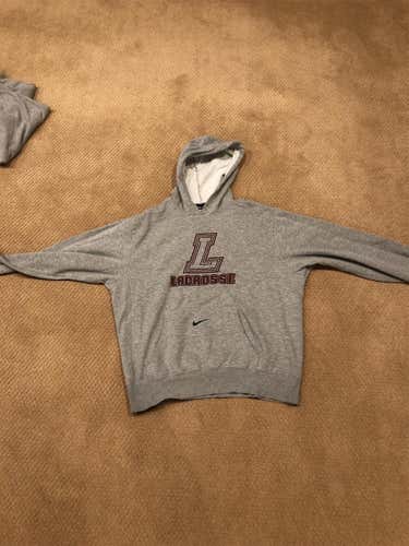 Lafayette Lacrosse Team Issued Sweatshirt Large Nike