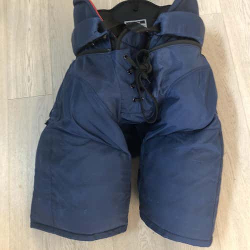 Used CCM HP45X Pro Stock  Pants  Navy Large Winnipeg Jets (P350))