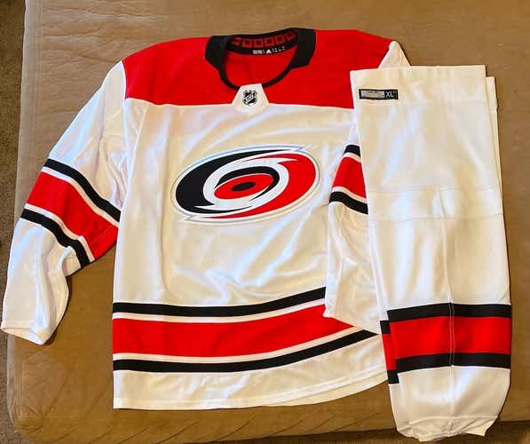 Brand New Carolina Hurricanes Jersey Size 58+ With Brand New Reebok XL+ Socks