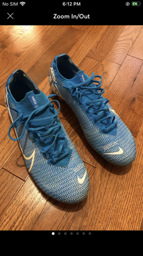 Blue Used Men's 11 (Women's 12) Molded Cleats Nike Mercurial Vapor 13 Cleats