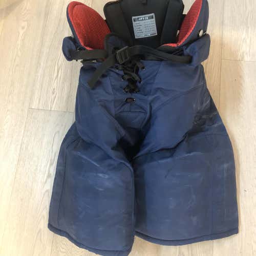 Used CCM HP45X Pro Stock  Pants  Navy  Large Winnipeg Jets (P355)
