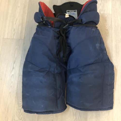 Used CCM HP45X Pro Stock  Pants  Navy  MED Winnipeg Jets (P356)
