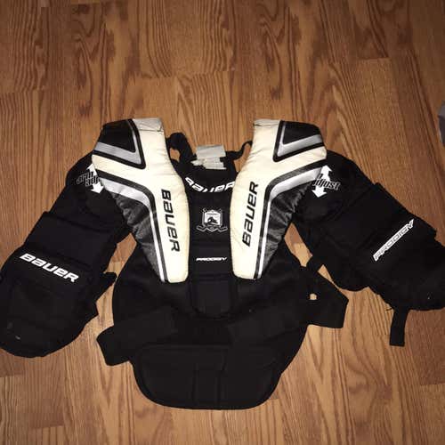 Slightly Used Small Bauer Prodigy 2.0 Chest and Arm Protector Pro Stock Goalie Chest Protector