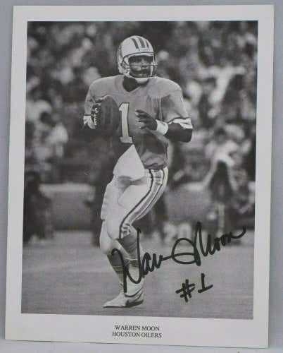 Signed Picture Warren Moon