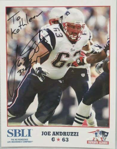 Signed Picture Joe Andruzzi