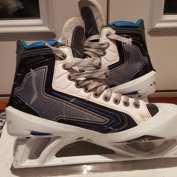Senior Used Bauer Reactor 9000 Hockey Goalie Skates D&R (Regular) Size 8.5