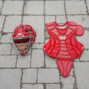 Senior Used Easton Catcher's Mask and Chest Protector