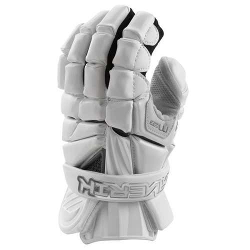 Never used White Maverik Max Lacrosse Gloves 13"