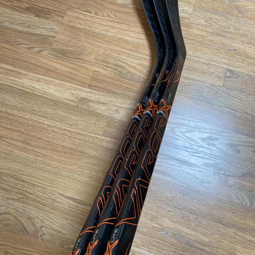 Bauer Vapor 1X Lite Hockey Sticks (3 Pack) - Custom Orange - Senior Lefty - P92 - 87 Flex - Grip