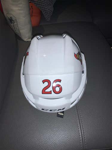 NHL OTTAWA Matt Puempel Game Used Large CCM V08 Pro Stock