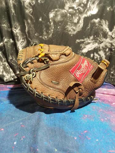Used Brown Left Handed Catcher's Mitt Glove 33"