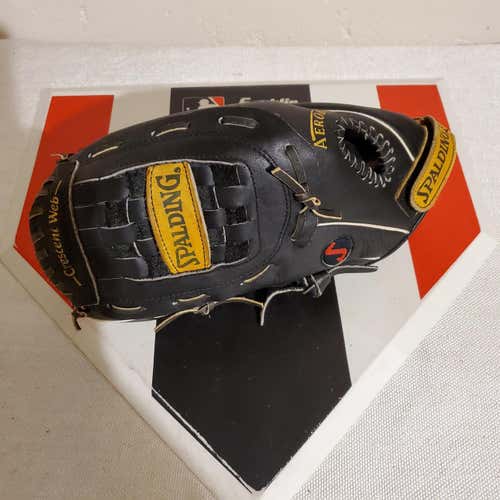 @BananaPeels Black Used Adult Left Handed Infield SC4-B Baseball Glove 11.5"