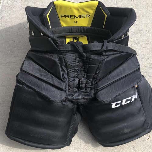 Black Used Large CCM Premier Pro  Hockey Goalie Pants
