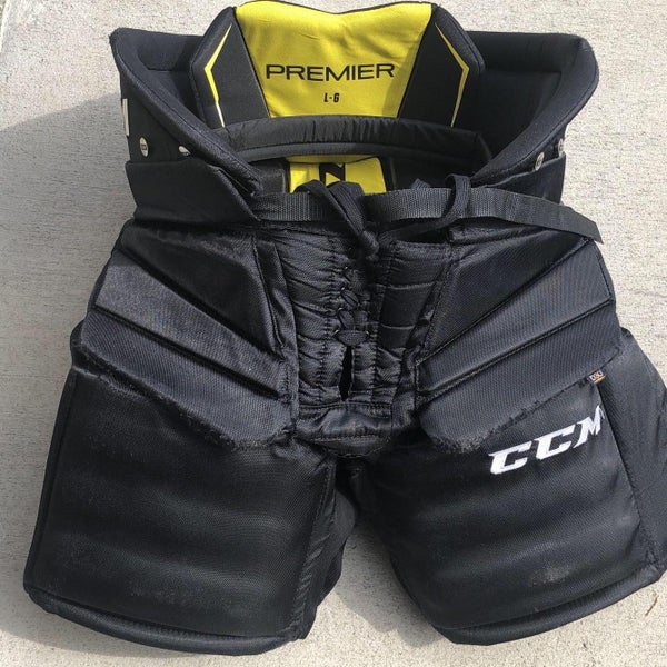 Black Used Large CCM Premier Pro Hockey Goalie Pants