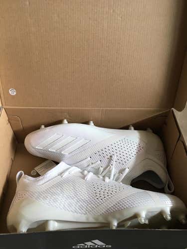White New Adult 10 (Women's 11) Adidas Low Cut Adizero