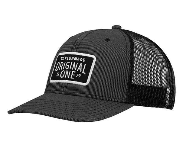 NEW TaylorMade Lifestyle Original One Trucker Charcoal Adjustable Hat/Cap